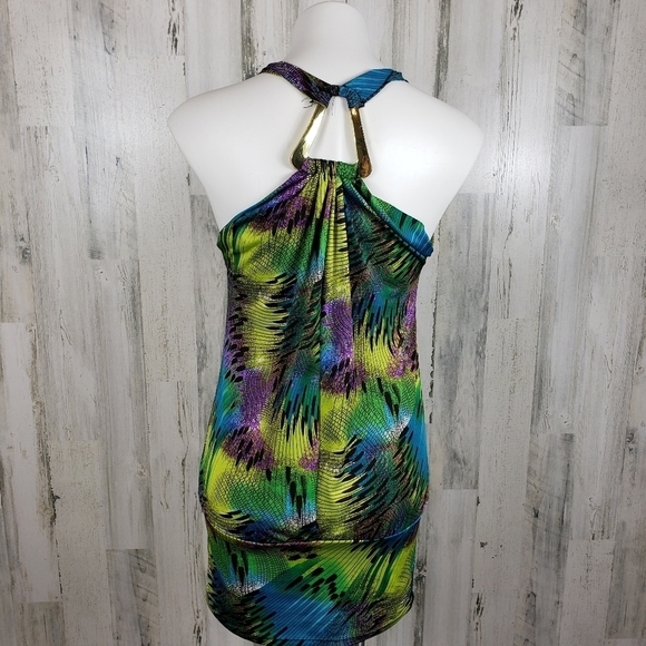 R. Mark's bright colorful mini dress size small - Picture 6 of 10